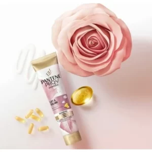 ماسک مو پنتن Pantena مدل تیوپی گل رز و بیوتین Rose Water And Biotin حجم 160 میلی لیتر