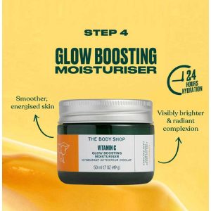 کرم روز مرطوب کننده فوق جذب بادی شاپ Body Shop مدل Vitamin C Glow Boosting حجم 50 میلی لیتر